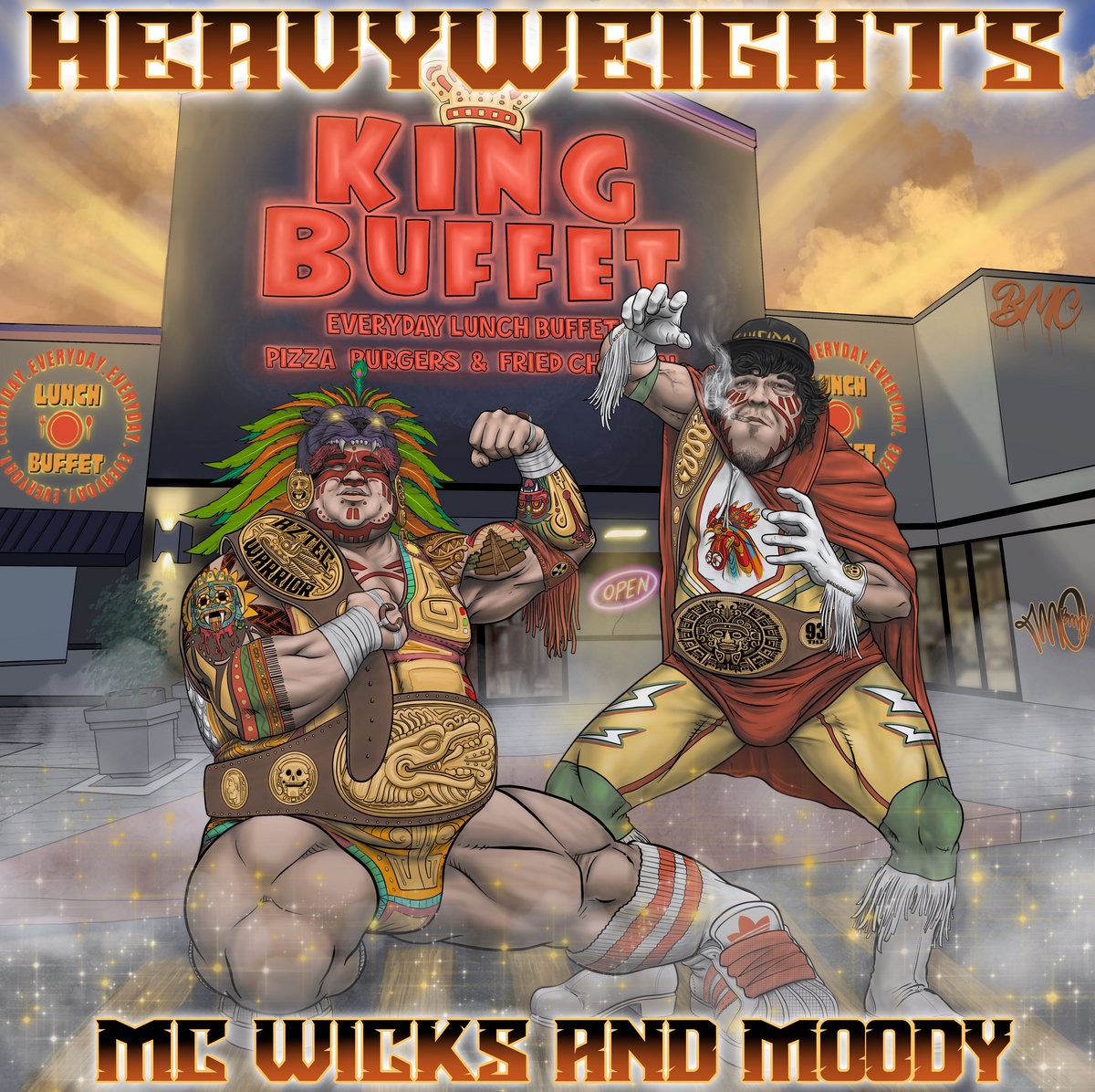 Heavyweights album artwork by MC Wicks and Moody 909